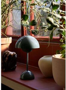&Tradition - Flowerpot VP9 Lampada da Tavolo Portatile Stone Blue &Tradition