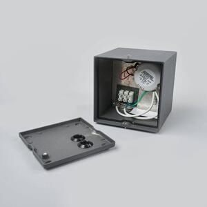 Lucande - Tanea LED Plafoniera da Esterno 12x12 Grigio Scuro
