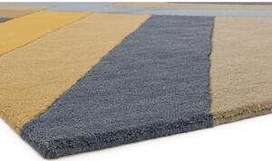 Tappeto grigio e giallo Big Zig, 160 x 230 cm Reef - Asiatic Carpets