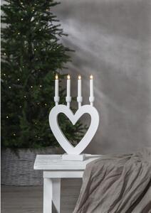 Portacandele natalizio a LED bianchi, altezza 45 cm Dala - Star Trading