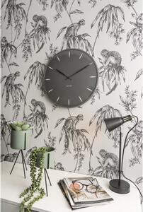 Orologio da parete in vetro grigio, ø 40 cm Leaf - Karlsson