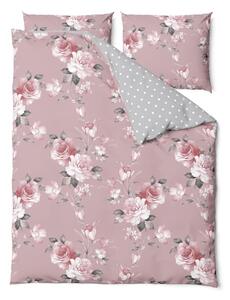 Biancheria da letto rosa in cotone per letto matrimoniale, 160 x 220 cm Belle - Bonami Selection
