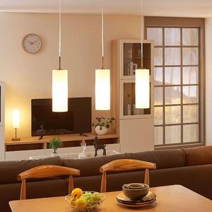 Lindby - Felice 3 Lampada a Sospensione Smart Home Bianco/Nickel