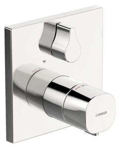 Hansa Living - Miscelatore termostatico ad incasso per vasca da bagno, con deviatore a 2 utenze, cromato 81149562