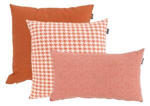 Cuscino da esterno arancione e bianco, 50 x 50 cm Poule - Hartman