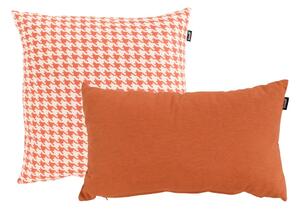 Cuscino da esterno arancione e bianco, 50 x 50 cm Poule - Hartman
