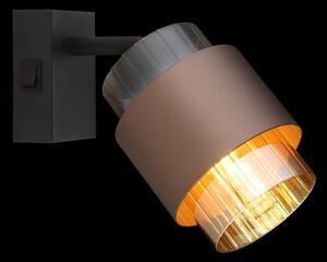 Globo 15560-1C - Faretto da parete MILLEY 1xE27/40W/230V nero/bronzo