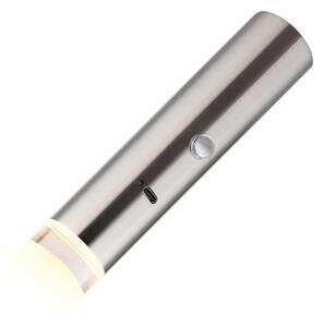 Globo 16060N - Lampada ricaricabile LED dimmerabile 2 in 1 PELO LED/2W/230/5V cromo opaco