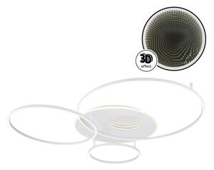 Globo 48466-70W-LED Plafoniera dimmerabile INVERTINA 70W/230V 105x26,5 cm bianca + telecomando