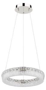 Globo 67387-24 - Lampadario LED dimmerabile a sospensione con cavo LAUREL LED/24W/230V trasparente+telecomando