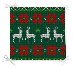 Cuscino di seduta Holly Christmas in misto cotone, 42 x 42 cm - Minimalist Cushion Covers