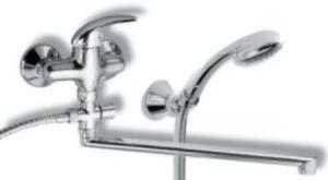 Novaservis Metalia 55 - Set miscelatore a parete per vasca da bagno, cromo 55072,0