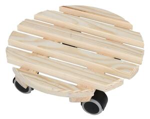Supporto rotante per vaso in legno ø 29 cm (altezza totale 8 cm) Indoor – Esschert Design
