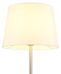 Globo 40100101 - Lampada da terra JORIS 1xE27/40W/230V bianco/cromo opaco