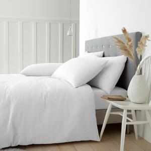 Biancheria da letto in flanella bianca per letto matrimoniale 200x200 cm - Catherine Lansfield