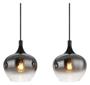 Globo 15548-4H - Lampada a sospensione con cavo MAXY 4xE27/40W/230V nero