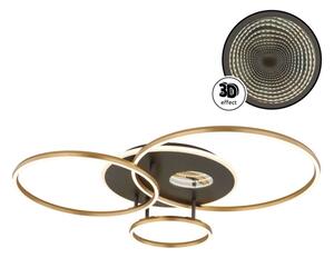 Globo 48466-54 - Plafoniera LED dimmerabile INVERTINA 54W/230V 90x70 cm nero+telecomando