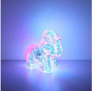 Globo 28088N - Lampada da tavolo decorativa LED ricaricabile e dimmerabile BRONDAR LED/4W/5V 1800 mAh unicorno