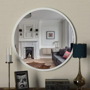 Specchio da parete rotondo con cornice bianca , ⌀ 59 cm Glob - Wallity
