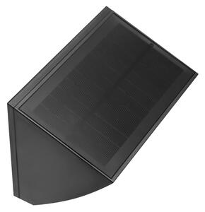 Brilliant - Lampada da parete solare SIERRA a LED/6W/3,7V 2000 mAh IP54 nera