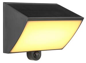 Brilliant - Lampada da parete solare SIERRA a LED/6W/3,7V 2000 mAh IP54 nera