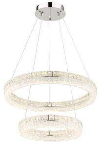 Globo 67387-60 - Lampada a sospensione LED dimmerabile su cavo LAUREL LED/60W/230V vetro trasparente + telecomando