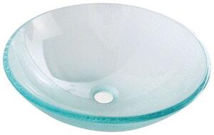 Sapho Beauty - Lavabo in vetro ICE, diametro 420 mm, trasparente 2501-04