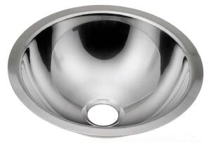 Sapho Sanitari in acciaio inox - Lavabo ad incasso in acciaio inox, diametro 305 mm 13028.B
