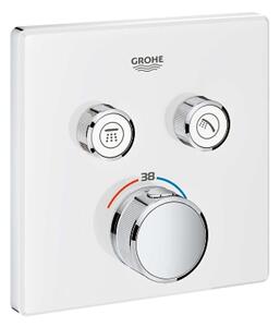 Grohe Grohtherm SmartControl - Miscelatore termostatico a due vie ad incasso per vasca da bagno, bianco luna 29156LS0