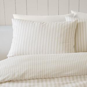 Biancheria da letto singola in flanella beige e crema 135x200 cm - Catherine Lansfield