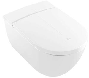 Villeroy & Boch ViClean - WC sospeso con sedile bidet, Directflush, con CeramicPlus, bianco alpino V0E100R1