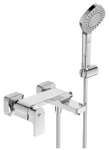 Ideal Standard Edge - Miscelatore a muro per vasca da bagno, con accessori doccia, cromato A7122AA