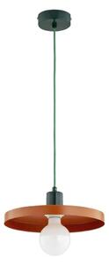 Lampada sospesa a cavo LITO 1xE27/15W/230V rame/verde