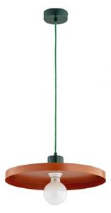 Lampada a sospensione su cavo ETERI 1xE27/15W/230V finitura rame/verde
