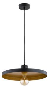 Lampadario sospeso con cavo ETERI 1xE27/15W/230V nero/oro