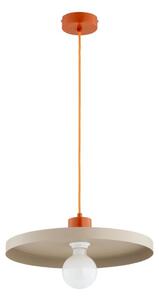 Lampadario a sospensione con cavo ETERI 1xE27/15W/230V beige/rame