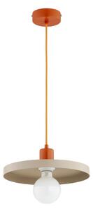 Lampada a sospensione con cavo LITO 1xE27/15W/230V beige/rame
