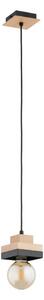 Lampada a sospensione con cavo MIKO 1xE27/15W/230V nero/beige