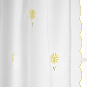 Tenda gialla e bianca 140x122 cm Lorna Embroidered Daisy - Catherine Lansfield