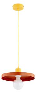 Lampada a sospensione su cavo LITO 1xE27/15W/230V rame/giallo