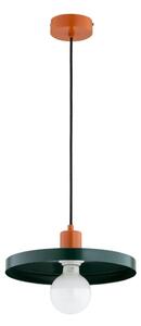 Lampada a sospensione su cavo LITO 1xE27/15W/230V verde/rame