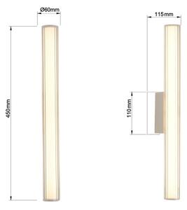 Illuminazione per specchio da bagno LINEA LED/8W/230V 3000/4000/6000K IP44 45 cm bianco