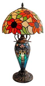 Brilagi - Lampada da tavolo in vetro Tiffany SUNFLOWER 1xE27/60W/230V + 1xE14/40W