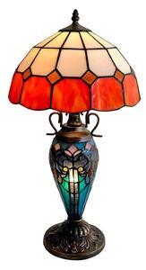Brilagi - Lampada da tavolo Tiffany in vetro colorato SIENNA 1xE27/60W/230V + 1xE14/40W