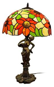 Brilagi - Lampada da tavolo in vetro stile Tiffany SUNFLOWER 1xE27/60W/230V