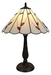 Brilagi - Lampada da tavolo Tiffany FOLIA in vetro colorato, 2xE27/60W/230V