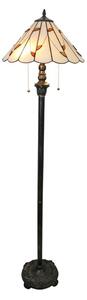 Brilagi - Lampada da terra Tiffany in vetro colorato FOLIA 2xE27/60W/230V