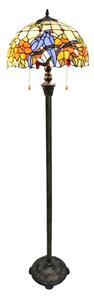 Brilagi - Lampada da terra in vetro Tiffany JUNGLE 2xE27/60W/230V