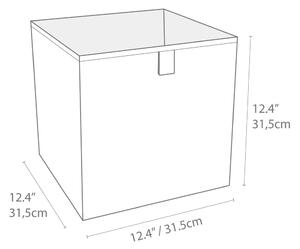 Scatola portaoggetti grigia Cube - Bigso Box of Sweden
