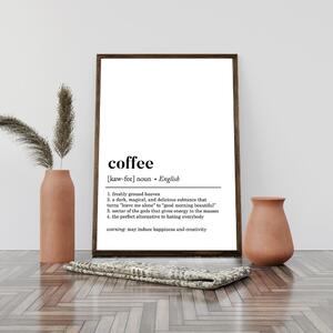 Poster in cornice 50x70 cm Coffee - Wallity